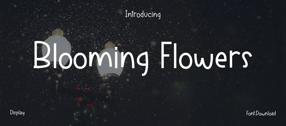 Blooming Flowers Font
