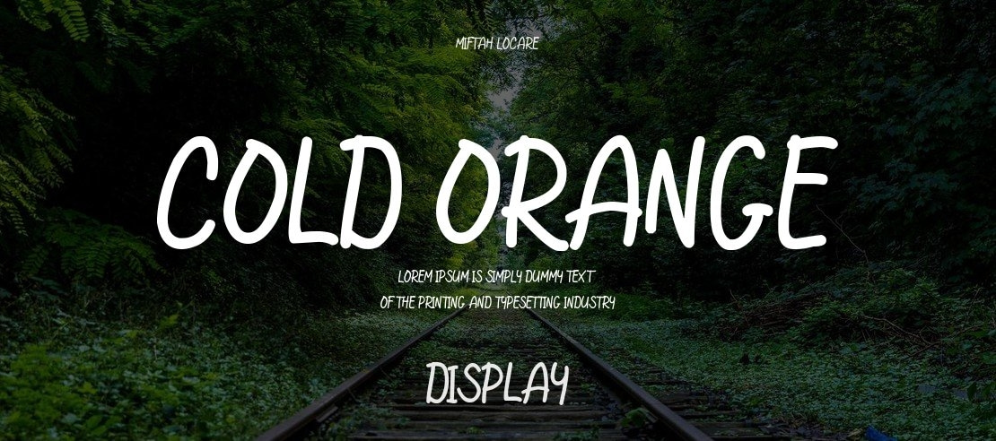 Cold Orange Font