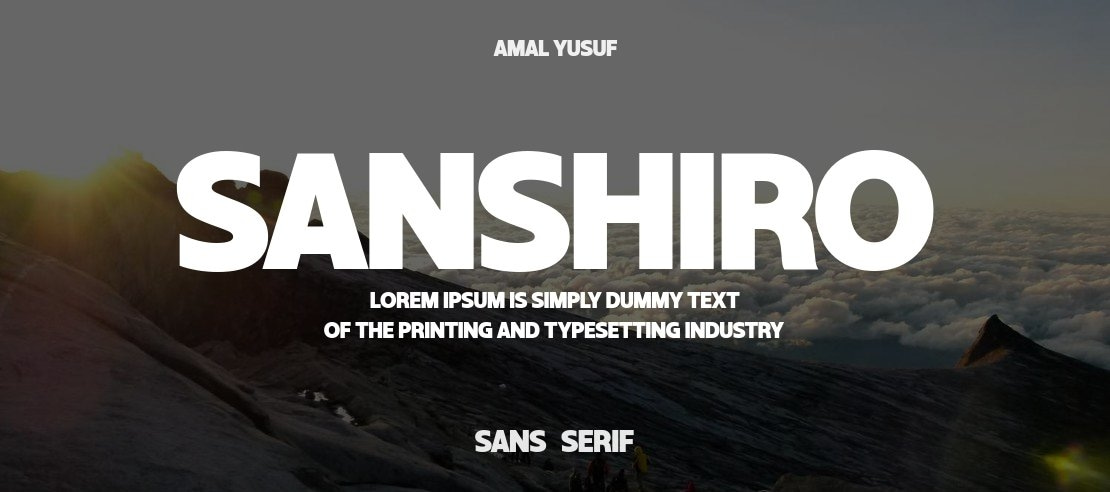 Sanshiro Font