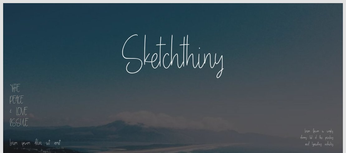 Sketchthiny Font