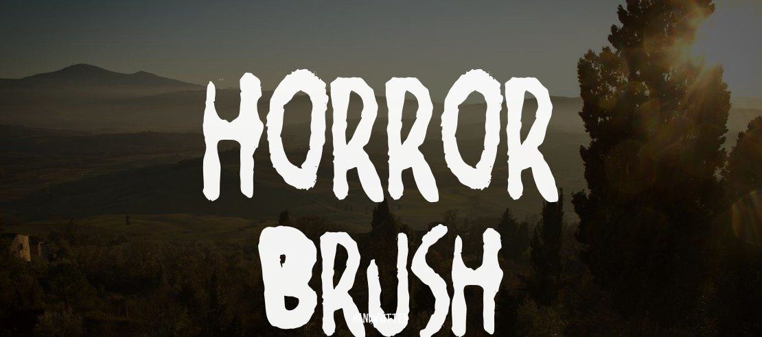 Horror Brush Font