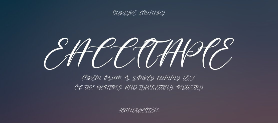 Eallitapie Font