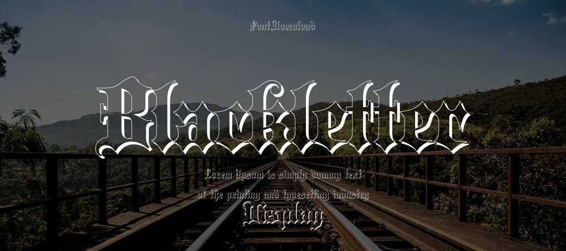 Blackletter Font