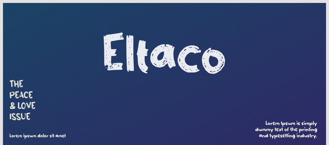 Eltaco Font