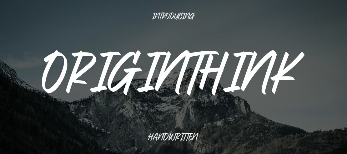 Originthink Font