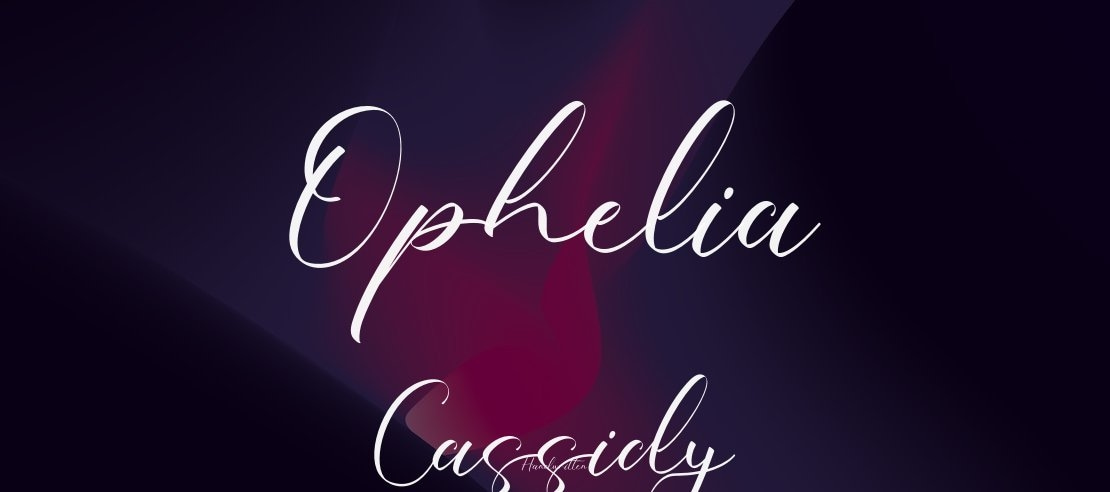 Ophelia Cassidy Font