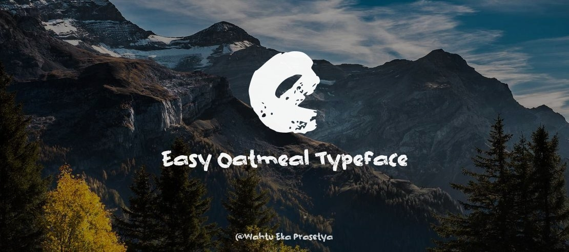 e Easy Oatmeal Font