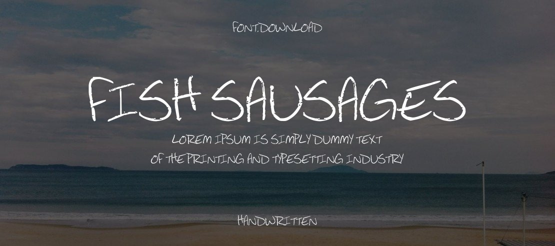 Fish Sausages Font
