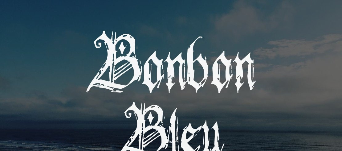 Bonbon Bleu Font