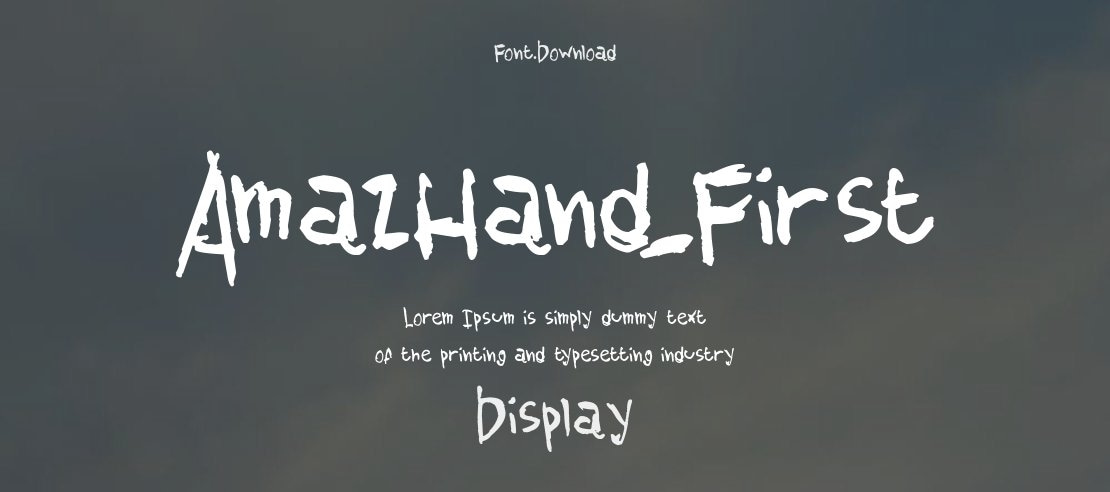 AmazHand_First Font Family