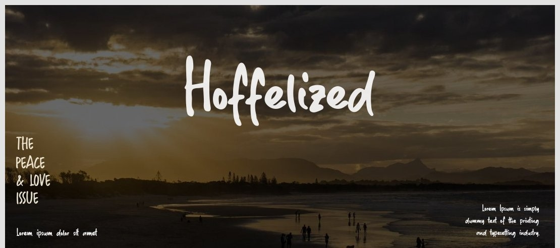 Hoffelized Font