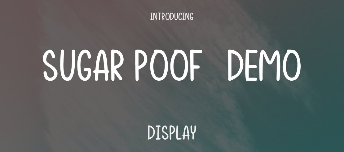 Sugar Poof-demo Font