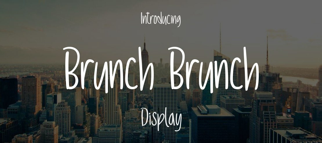 Brunch Brunch Font