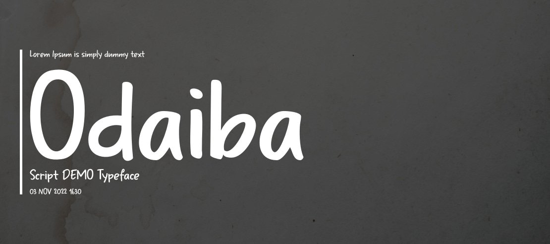 Odaiba Script DEMO Font