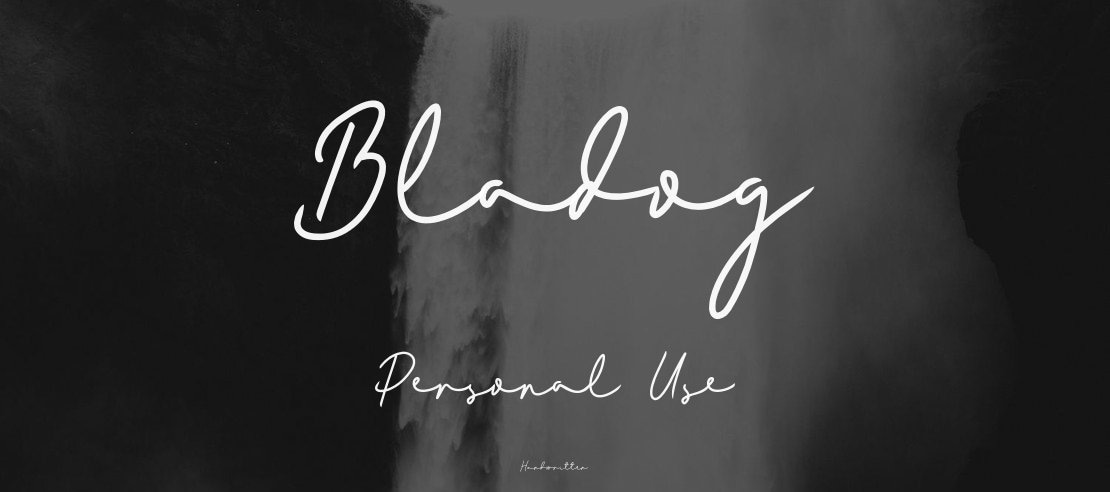 Bladog Personal Use Font