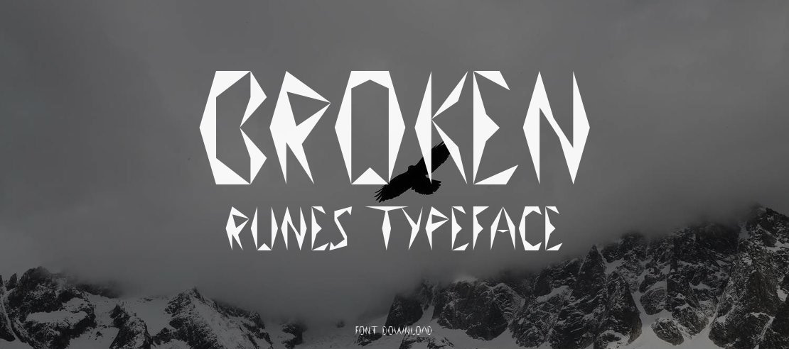 Broken Runes Font