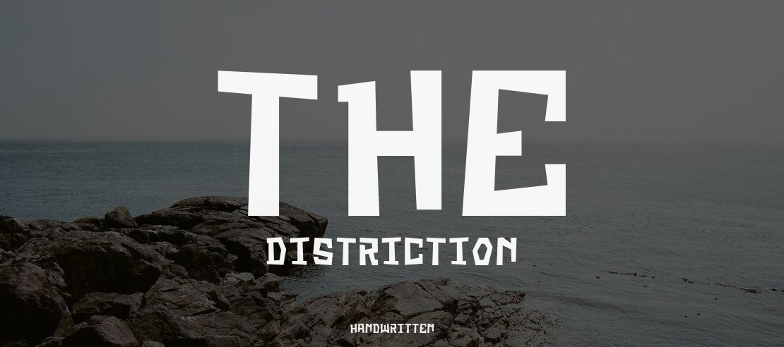 The Distriction Font