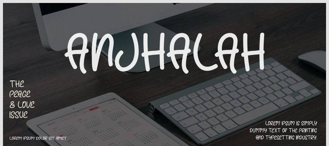 Anjhalah Font