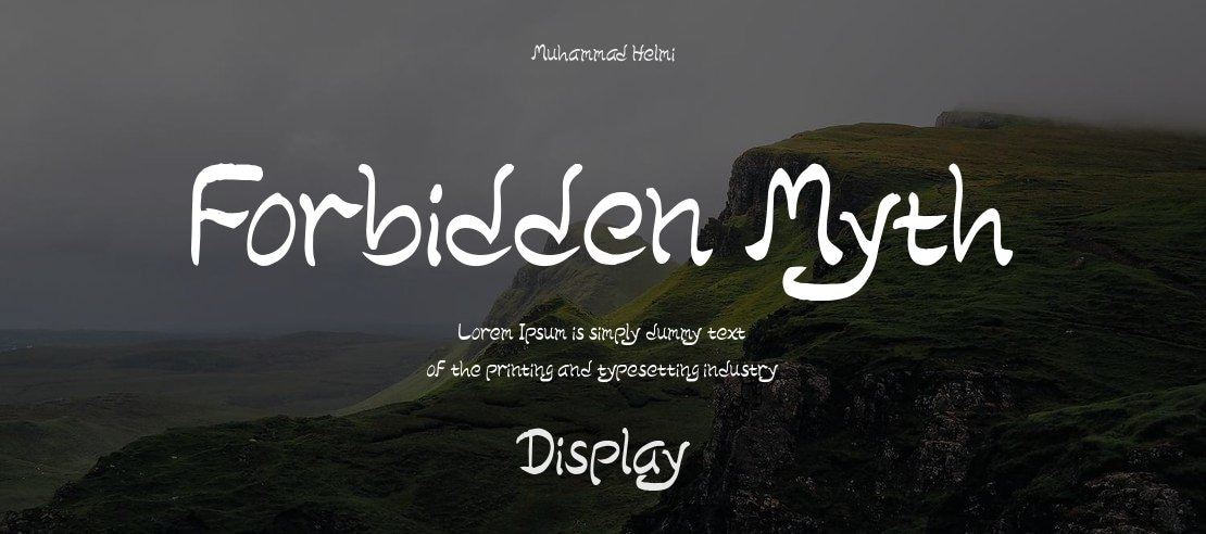 Forbidden Myth Font