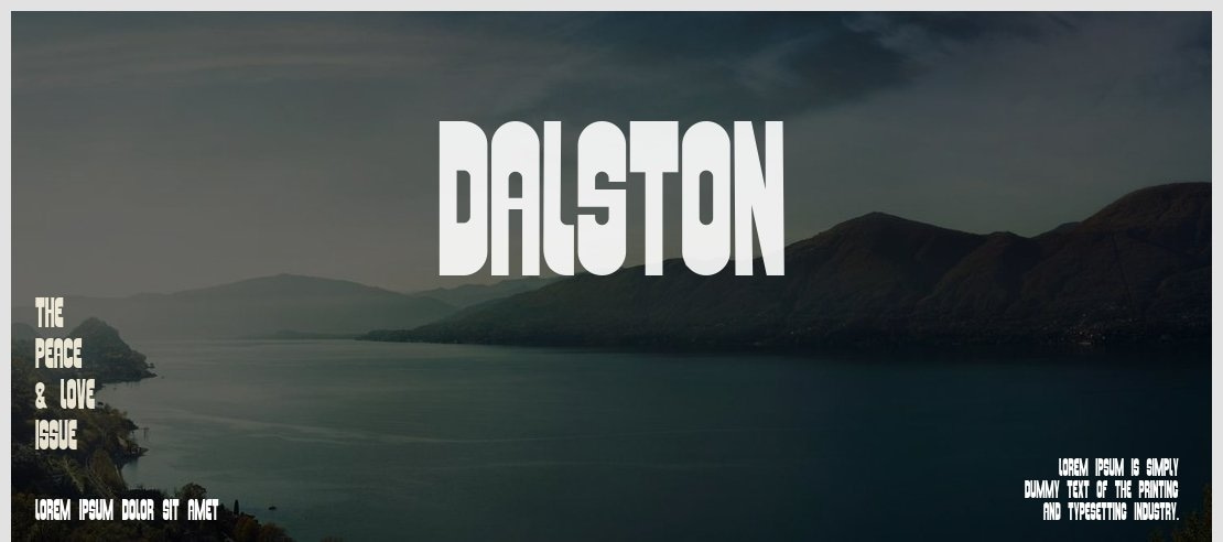 Dalston Font Family