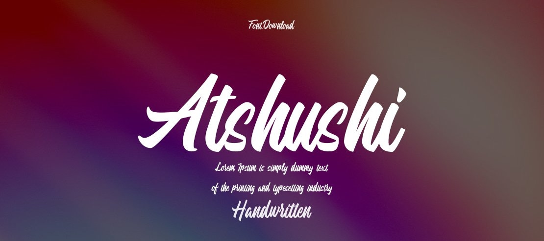 Atshushi Font