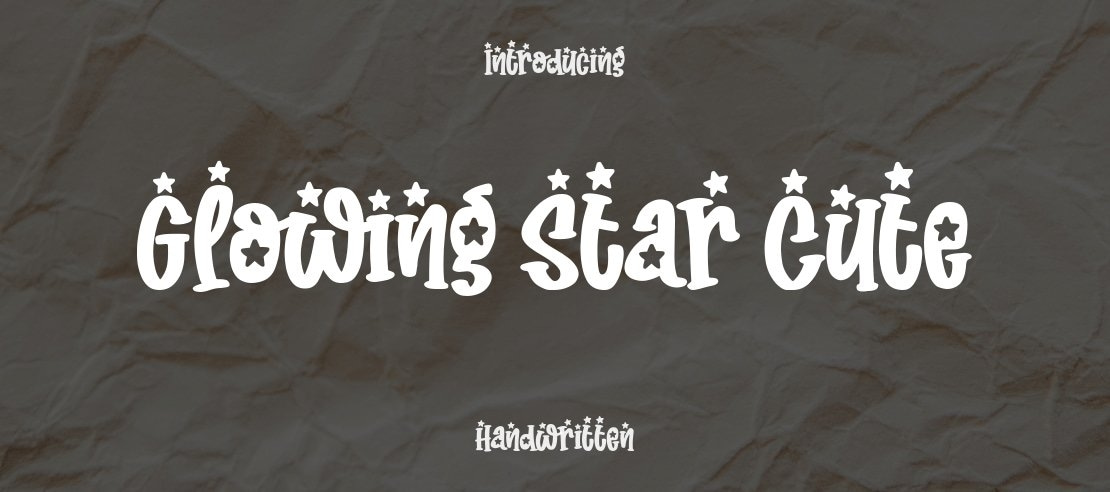 Glowing Star Cute Font Family