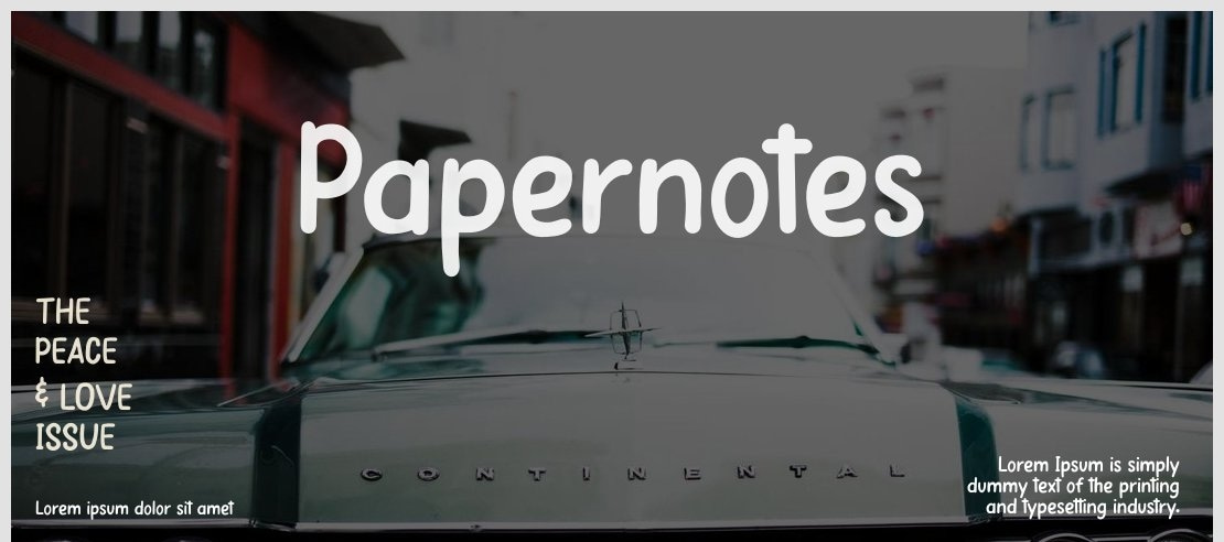 Papernotes Font Family