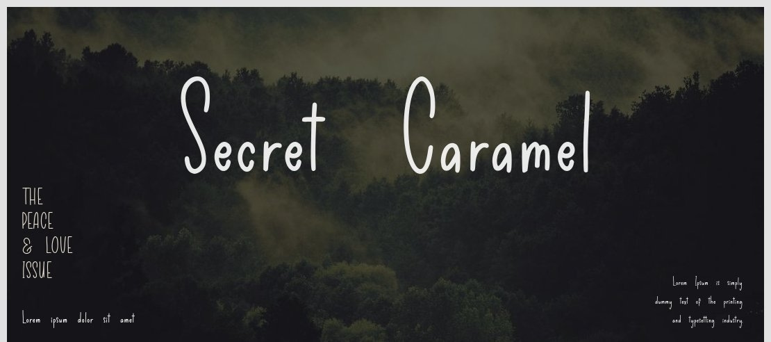 Secret Caramel Font