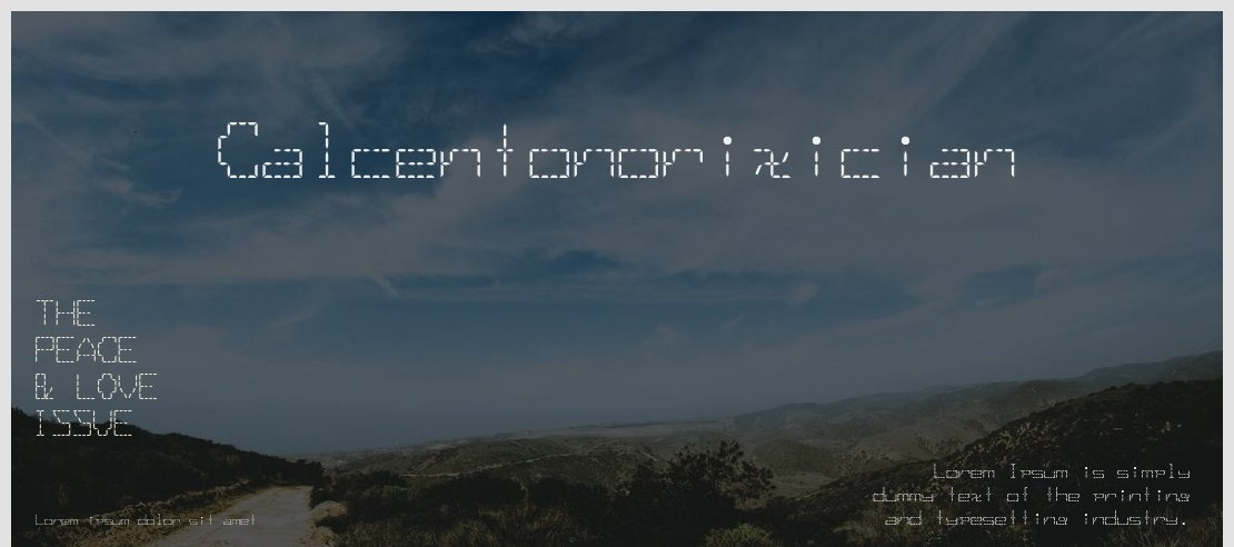 Calcentonorixician Font