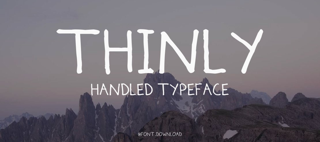 Thinly Handled Font