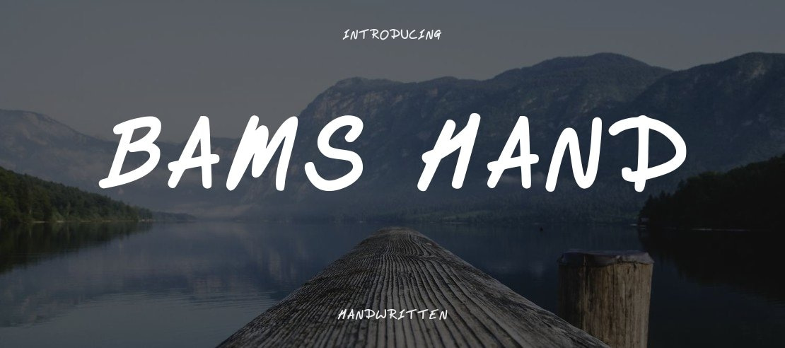 Bams Hand Font