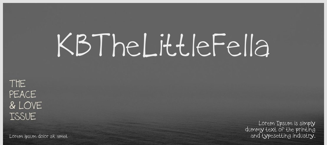 KBTheLittleFella Font