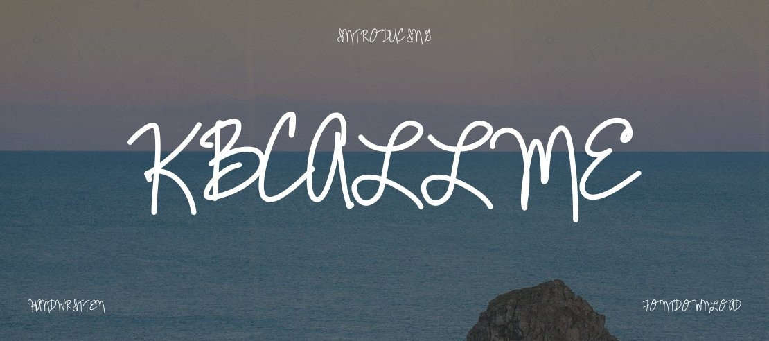 KBCallMe Font