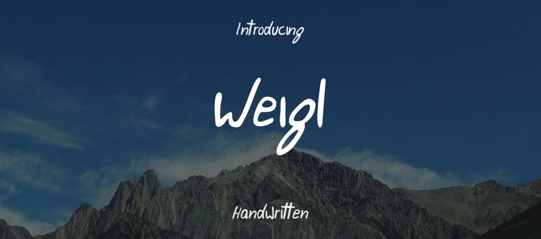 Weigl Font