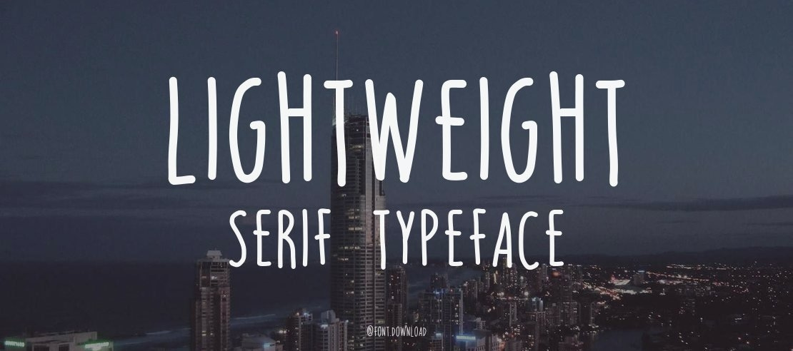 LIGHTWEIGHT SERIF Font