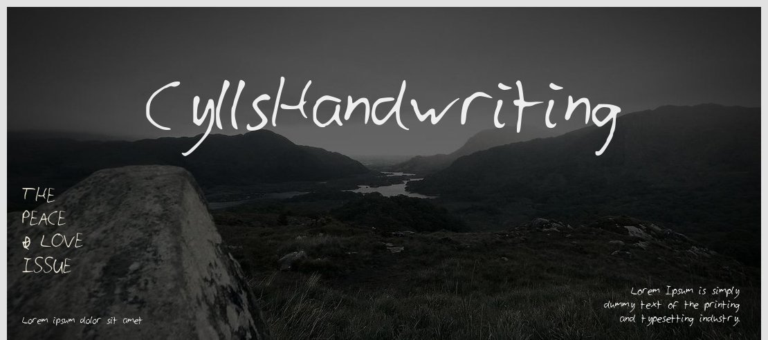 CyllsHandwriting Font