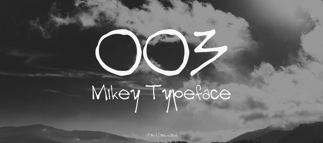003 Mikey Font
