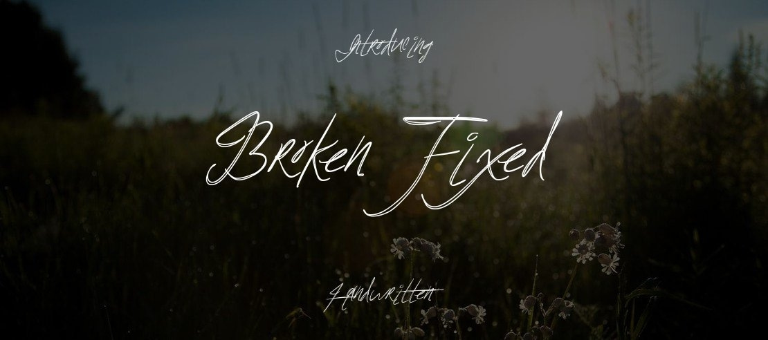 BrokenFixed Font