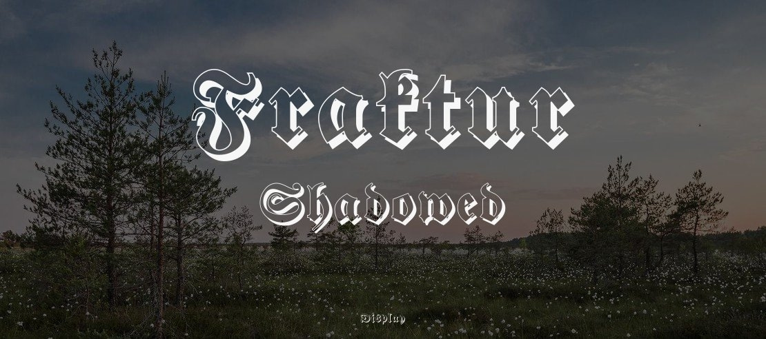 Fraktur Shadowed Font