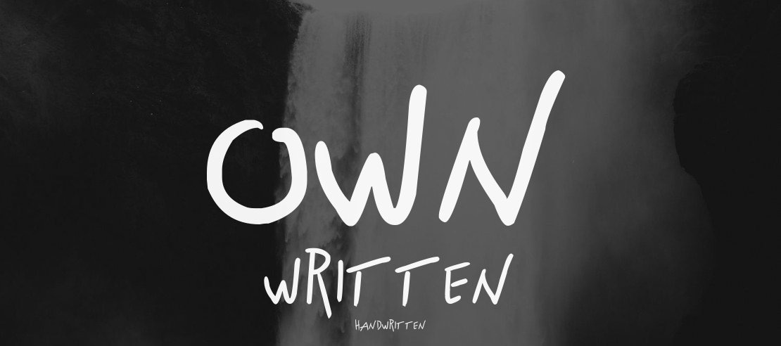 Own Written Font