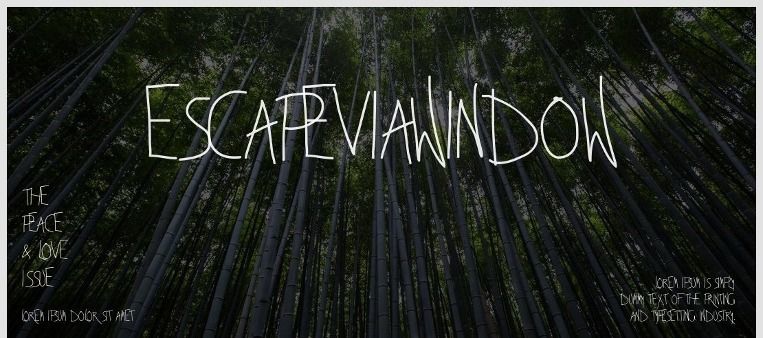 EscapeViaWindow Font