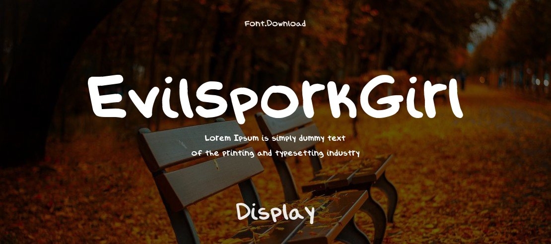 EvilSporkGirl Font