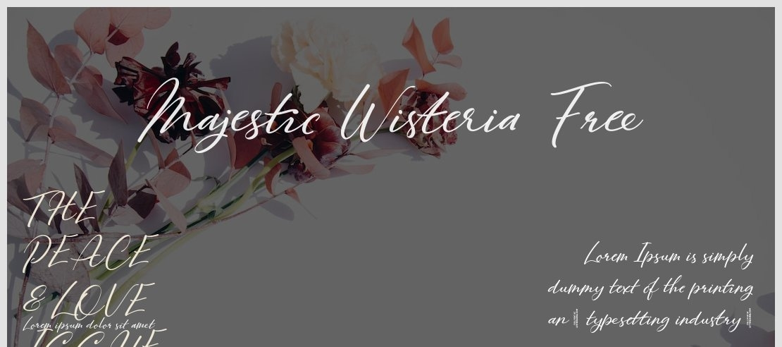 Majestic Wisteria Free Font