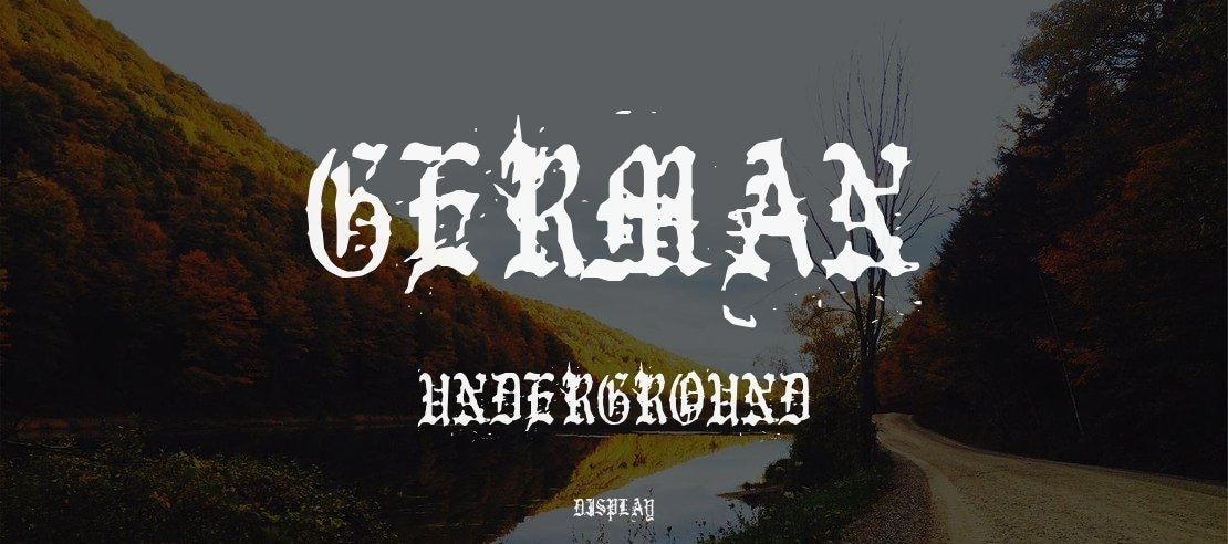 German Underground Font