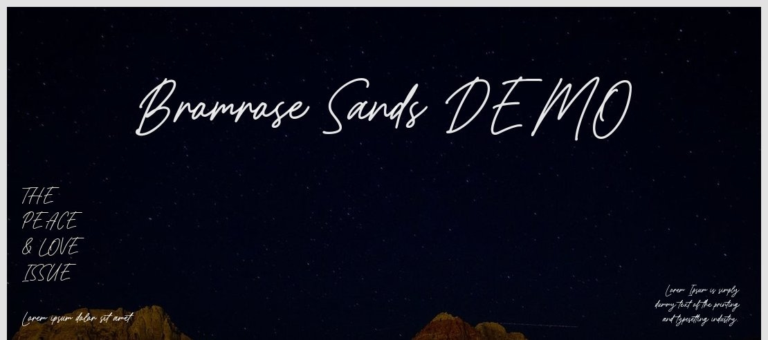 Bromrose Sands DEMO Font
