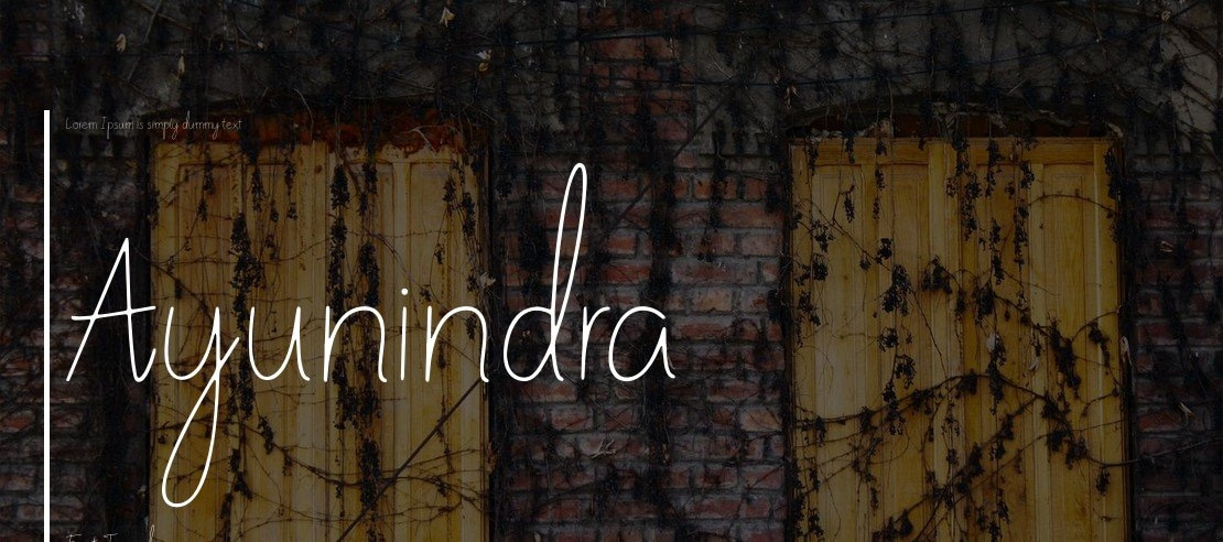 Ayunindra Font