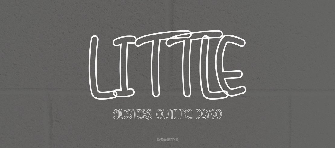 Little Clusters Outline Demo Font Family