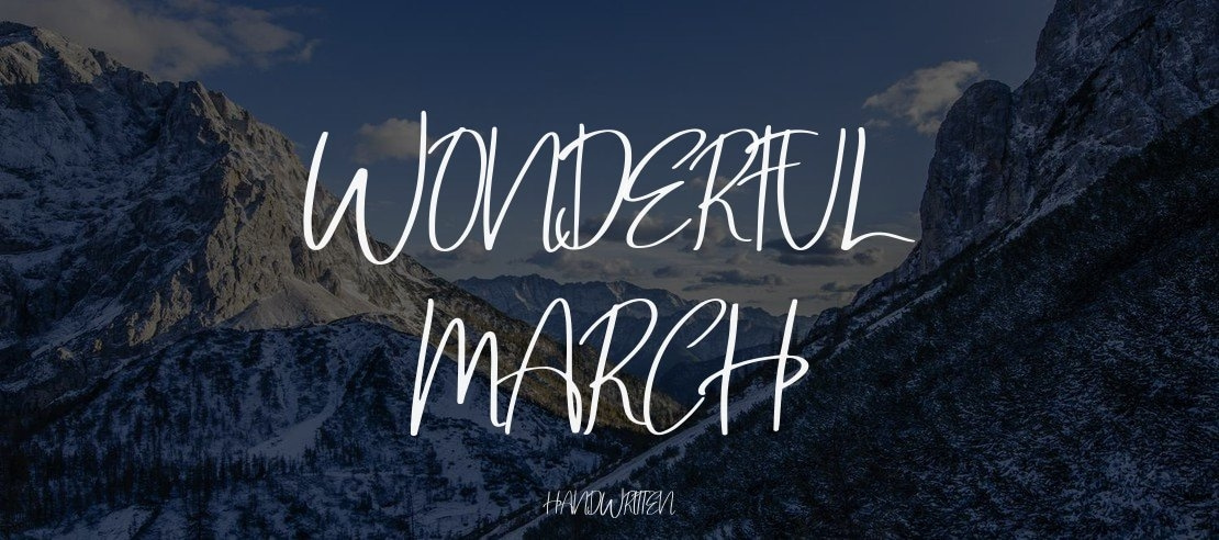 Wonderful March Font