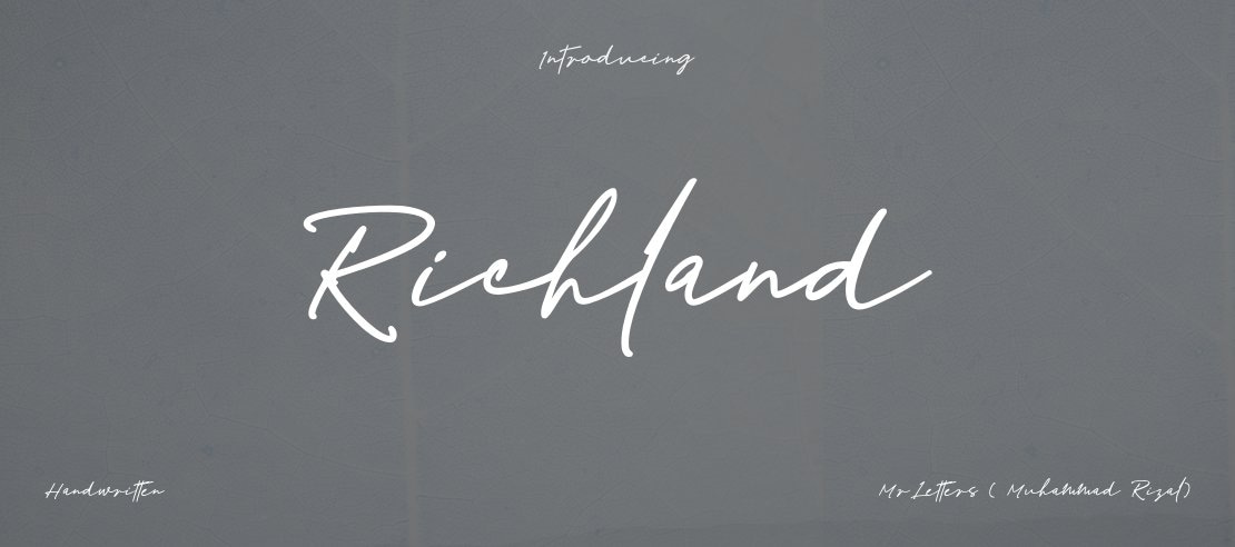 Richland Font