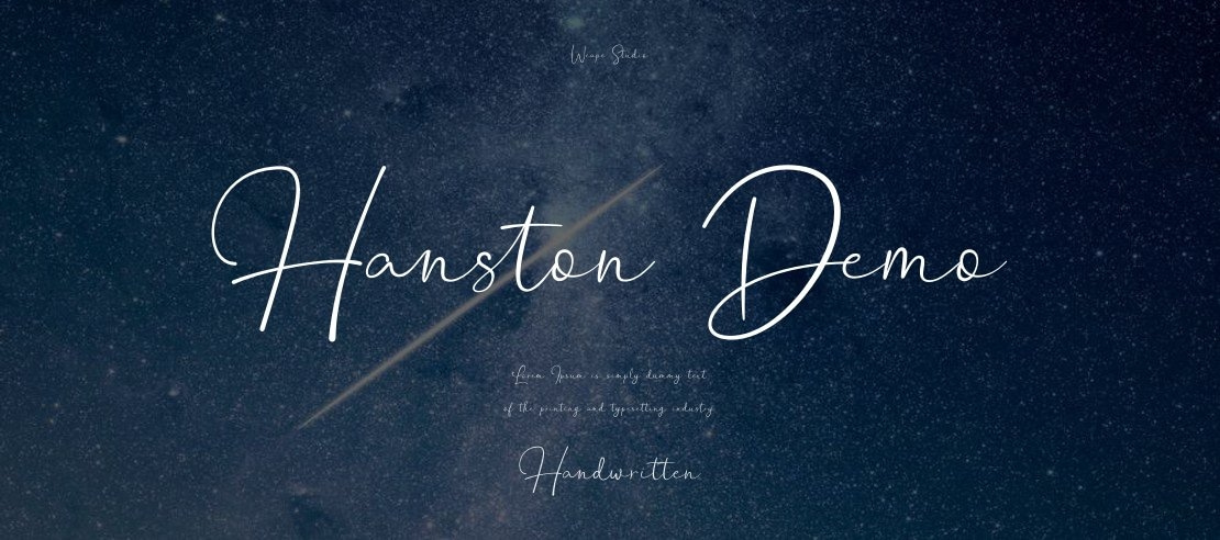 Hanston Demo Font